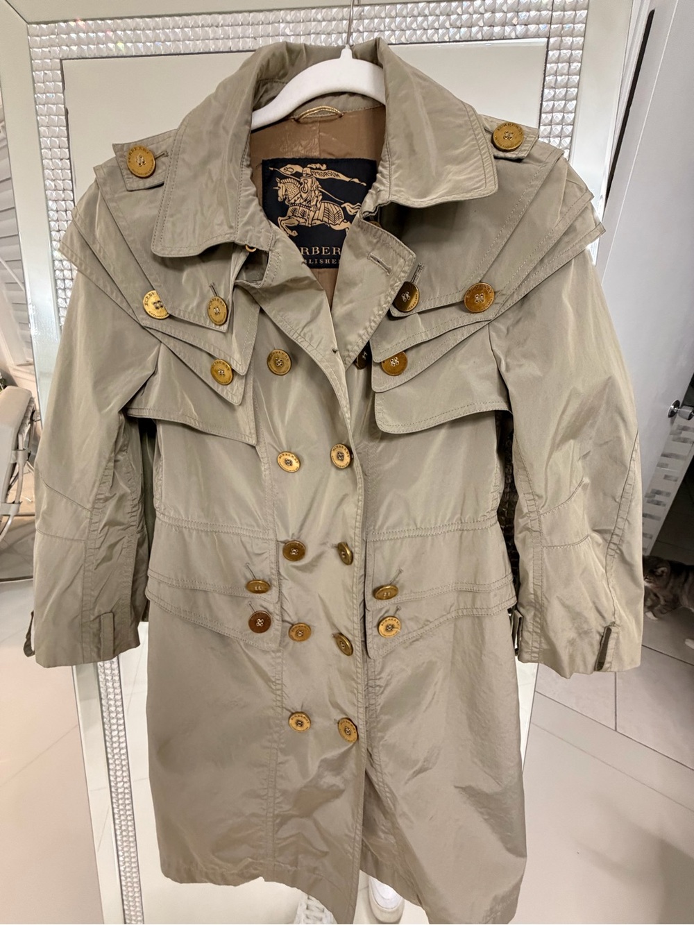 Burberry Beige Trench Coat with Belt